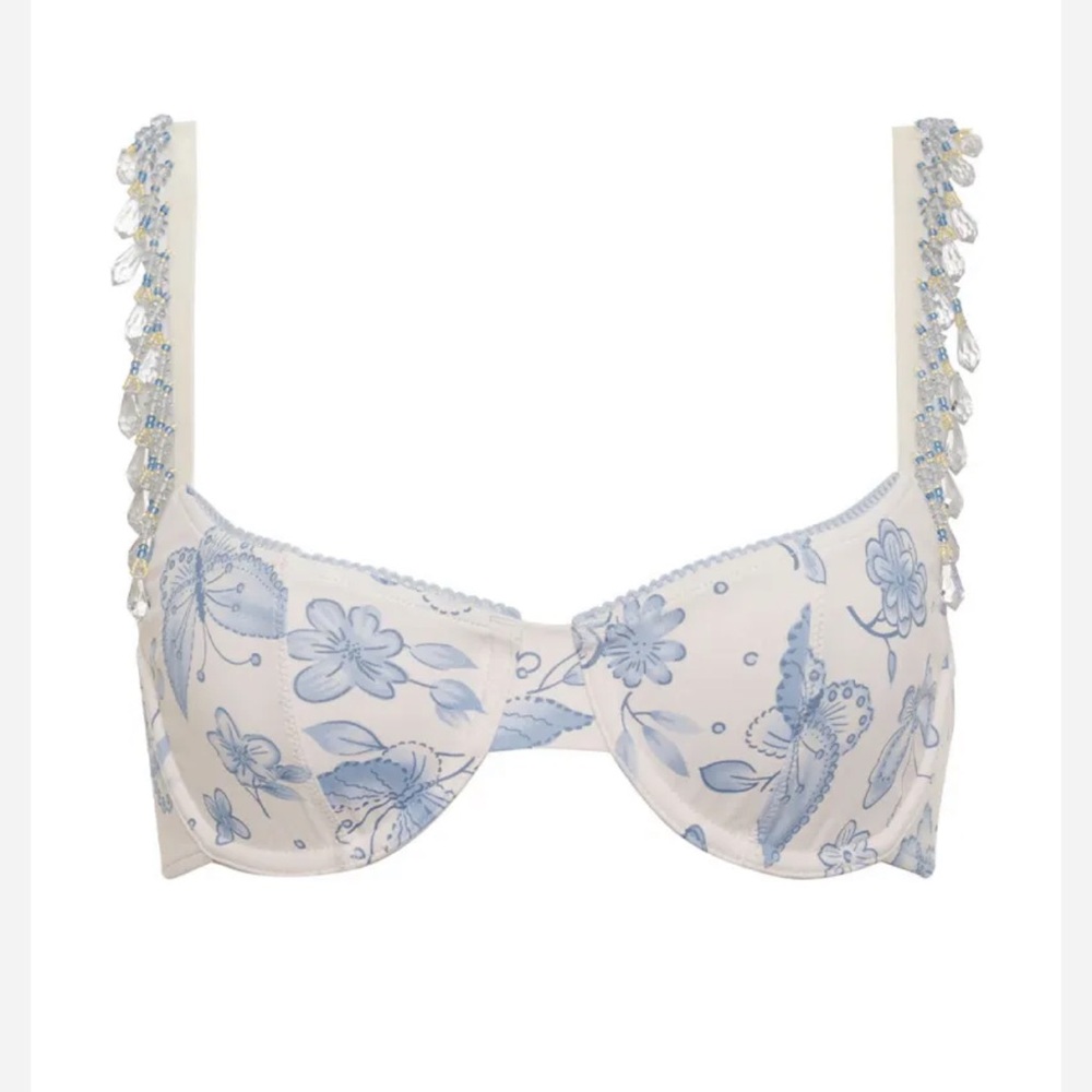 Frankie’s Bikinis x Sydney Sweeney Muse Bikini Top in Farfalle